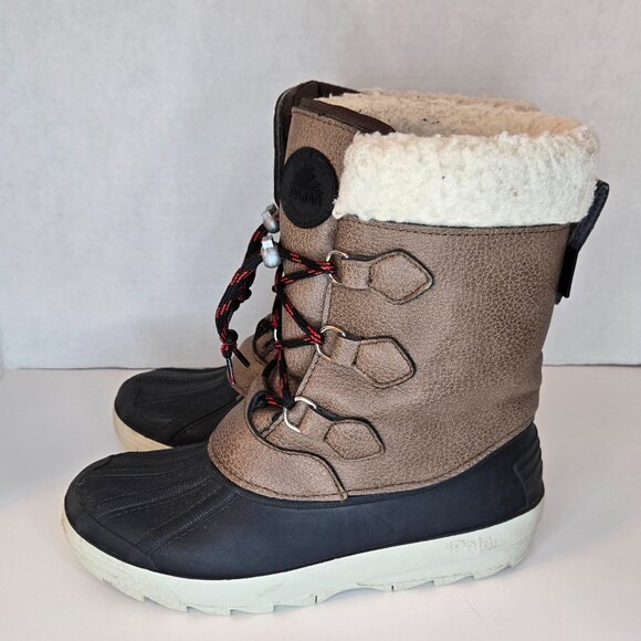 Pajar Canada Kids Waterproof Winter Boots - Tan (Size 2Y / EU 34) - Picture 5 of 8